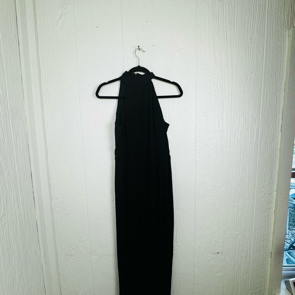 Alexia Admor Meghan Jumpsuit Black Size 8 NWT Classic Neutral Preppy Career Med - Picture 12 of 15